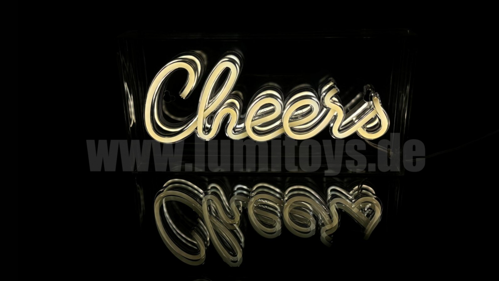 Display Neon Box Cheers - 1 Display Neon Box Cheers - 1
