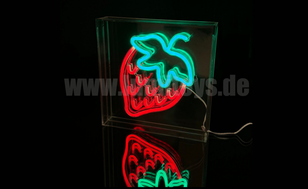 Display Neon Box Strawberry - 1 Display Neon Box Strawberry - 1